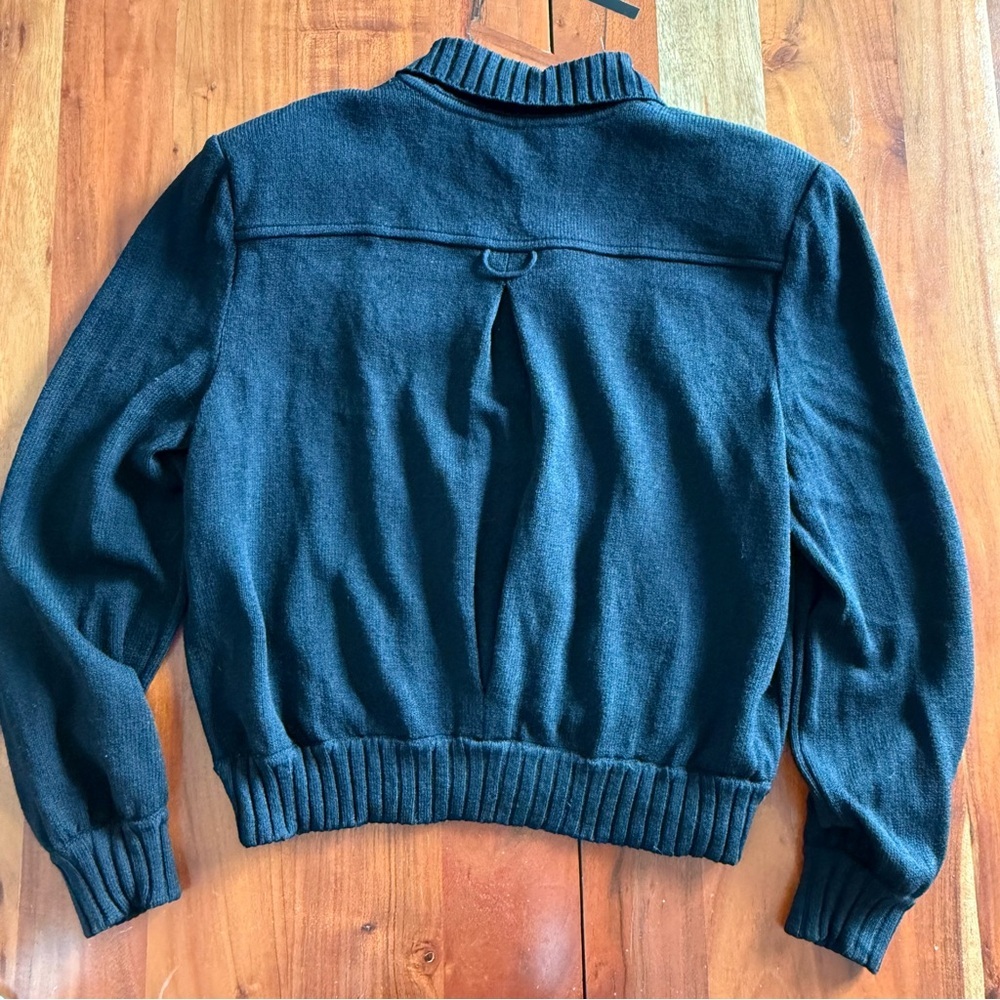 St. John Collection by Marie Gray Black Zip Knit Jacket - Picture 9 of 10